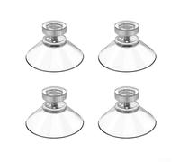 Lot de 4 ventouses à vis moletée avec filetage, ventouses en plastique transparent et écrous en caoutchouc transparent pour montage sur verre, fixations en acrylique, fixations d'écran de douche
