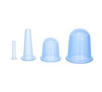 Lot de 4 ventouses en silicone pour soulager les douleurs articulaires et les tensions du dos - Portable et facile à utiliser