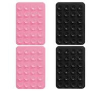 Lot de 4 ventouses en silicone, ventouse arrière flexible, support de téléphone portable, ventouse antidérapante, support de téléphone mains libres, support de téléphone autocollant, poignée de