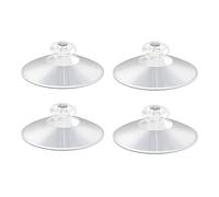 Lot de 4 ventouses pour salle de bain, 5,1 cm en plastique PVC très résistant, grande ventouse transparente sans crochets, ventouses de rechange compatibles avec iDesign