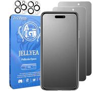 Lot De 4, Verre Tremp¿¿ Mat (2 Pi¿¿Ces) Pour Iphone 15 Protecteur D'objectif Cam¿¿Ra (2 Pi¿¿Ces) Anti-Reflets Et Anti-Traces De Doigts 9h Mat Film Protection ¿¿Cran Pour Apple 15,6,1\U201d