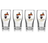 Lot de 4 verres à bière Toucan Produit officiel