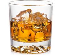 Lot de 4 verres à whisky avec impression brillante de montagne. Parfait pour le whisky, le bourbon, le scotch et les cocktails. Design classique avec une touche moderne. Meilleurs grands gobelets de