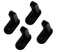 Lot de 4 verrous à levier de porte à sécurité enfant (noir, paquet)