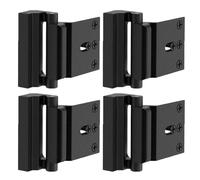 Lot de 4 verrous de porte de sécurité pour maison, serrures de renforcement de porte, boulons de porte de sécurité haute résistance, serrure de cadre pour loquet de porte battante vers l'intérieur (BK