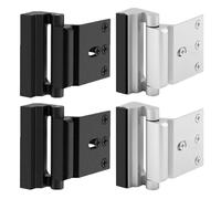 Lot de 4 verrous de porte de sécurité pour maison, serrures de renforcement de porte, boulons de porte de sécurité haute résistance, serrure de cadre pour loquet de porte battante vers l'intérieur (SL