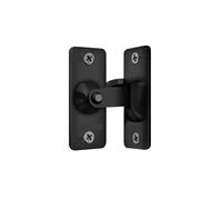 Lot de 4 verrous porte à 90 degrés en acier inoxydable 304, sécurité for portes coulissantes grange et clôture bois Pour Cuisine Chambre(Black)