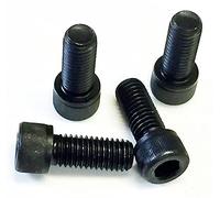 Lot de 4 vis à tête cylindrique haute résistance UNC 13 TPI Noir 1/2" x 1 1/2"