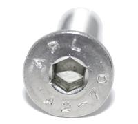 Lot de 4 vis à tête fraisée avec six pans creux M6X120 ISO 10642 A2 en acier inoxydable