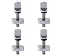 Lot de 4 vis d'aileron en acier inoxydable 316 pour planches de surf - Accessoires de rechange pour planche longue, SUP gonflable, planche à pagaie, argent