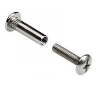 Equerre Hettich Lot de 4 vis d'assemblage acier nickelé, l.50 mm