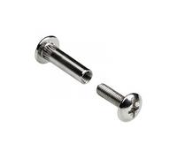 Lot de 4 vis d'assemblage acier nickelé, l.42 mm