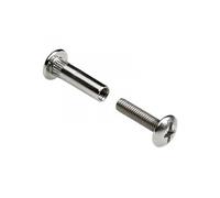 Lot de 4 vis d'assemblage acier nickelé HETTICH, l.50 mm Nickelé G