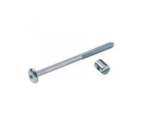 Lot de 4 vis d'assemblage tête plate et piston acier zingué HETTICH, l.100 mm Zingué G