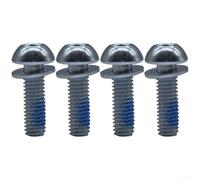 Lot de 4 vis de fixation M6 x 20 en acier pour étrier de vélo - Antirouille - Résistant à la rouille - Pour système de freinage de VTT