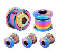Lot de 4 vis de plateau de rechange simples ou systèmes de plateau avec pignon en aluminium et intégration de plateau de chaîne