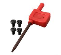Lot de 4 vis de rechange pour poignées 1911 en acier inoxydable 416 avec T8 pour outil Torx (noir)