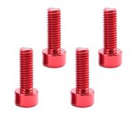 Lot de 4 vis de rechange universelles pour porte-bidon de vélo de montagne, accessoires rouges