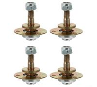 Lot de 4 vis de roulement de chaise à bascule - Connecteur de poulie de roulement - Matériel de meubles pour réparer et entretenir les chaises coulissantes (M8 x 55 mm)