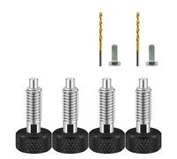 Lot de 4 vis de verrouillage robustes en acier inoxydable avec poignée moletée à libération rapide pour divers usages et boulons d'assemblage de meubles