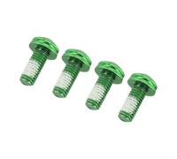 Lot de 4 vis M5 x 12 en alliage d'acier pour porte-bidon pour VTT et vélo de route Matériel de montage de rechange pour fixation sécurisée (vert)