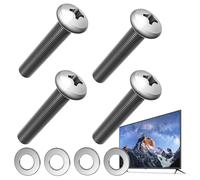Lot de 4 vis M8 45 mm avec rondelles pour support mural Samsung Sony Toshiba TV.[S1266]