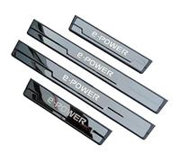Lot de 4 Voiture Acier Inoxydable Plinthes de Seuil de Porte, pour Nissan X-Trail T33 Qashqai J12 E-Power 2022-2025 Accessoires de Style,A