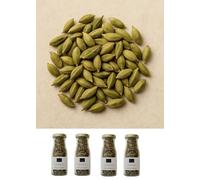 Lot de 4 x 50g - Cardamome Verte Le Monopati Signature | 100% Naturelle, Qualité Premium & Arôme Intense | Pots en verre | Origine Inde