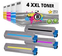 Lot de 4 XXL cartouche toner pour OKI MC853DN MC853DNCT MC873DNC MC873DNX