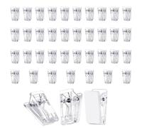 Lot de 40/100 clips muraux adhésifs transparents pratiques pour une reliure et une organisation efficaces dans les maisons ou les lieux de travail