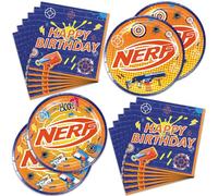 Lot de 40 accessoires de fête sur le thème de la guerre des fléchettes - Parfait pour les fêtes d'anniversaire et autres fêtes