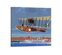 Lot de 40 affiches vintage de surveillance aérienne de la Première Guerre mondiale, poster d'avions militaires FBA de type H, affiches décoratives sur toile, affiches murales et image d'art moderne