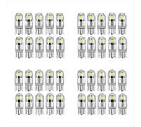 Lot de 40 ampoules LED 6000K Canbus T10 168 194 W5W pour plafonnier, plaque d'immatriculation et feux de position latéraux