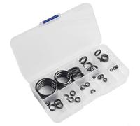 Lot de 40 anneaux de guidage en céramique pour cannes à pêche, pièces de rechange pour maintenir la performance de la canne à pêche (40 pièces)