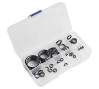 Lot de 40 anneaux en céramique pour canne à pêche conçus pour une performance fiable dans l'entretien de la canne à pêche et les nouvelles applications de construction (40 pièces)