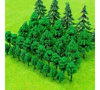 Lot de 40 Arbres Miniatures, Modèle Arbre en Plastique, Modèle Train Arbres