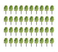 Lot de 40 arbres miniatures pour diorama de chemin de fer 1 à 100, arbres en plastique conçus pour ajouter des détails et du réalisme au paysage ferroviaire miniature