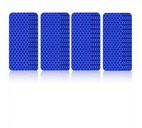 Lot de 40 autocollants super réfléchissants en 3M DG3, 8 x 3 cm, ruban d'avertissement réfléchissant pour extérieur, voiture, vélo, boîte aux lettres, casque, remorque (bleu)