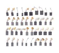 Lot de 40 balais de charbon pour moteur électrique, 10 tailles différentes, pièce de rechange pour outils électriques