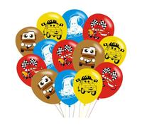 Lot de 40 ballons de fête d'anniversaire sur le thème des voitures
