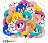 Lot de 40 ballons en forme de chiot pour décoration de fête