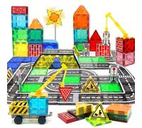Lot de 40 blocs de construction magnétiques pour enfants, jouets magnétiques STEM pour tout-petits, jouets sensoriels Montessori adaptés aux garçons et filles à partir de 3 ans