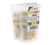 Lot de 40 bornes à levier connexion rapide S475 - 5 entrées 4mm² - Wago