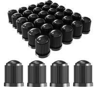 lot de 40 bouchons de valve de pneu en plastique Jeu de 40 bouchons anti-poussière pour voiture, moto & vélo Bouchon de valve de voiture pour pneus de voiture Couleur : noir Bouchons de valve de vélo