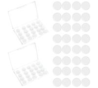 Lot de 40 bouchons d'oreille en silicone souple et malléable pour dormir, réduction du bruit, bouchons d'oreilles pour natation, voyage, ronflement, concerts, études, avion, moto, transparent