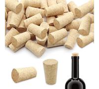 Lot de 40 bouchons en liège coniques pour bouteilles de vin et bière, 22 x 17 x 35 mm