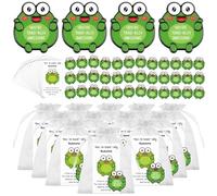 Lot de 40 broches en forme de grenouille avec sacs en organza, cadeau de remerciement, cadeau de reconnaissance pour sac à dos, décoration de poche, câlin