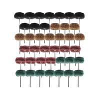 Lot de 40 brosses abrasives en nylon for perceuse, tête de ponçage, tige de 3 mm, grain 180-400, accessoires for outils rotatifs