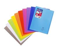 Lot de 40 Cahier Kover Book 24x32, 48p./24 feuilles 90 g/m² piquées, couv. transparentes assorties (10), Séyès