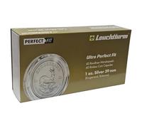 Lot de 40 capsules de monnaie Ultra Perfect Fit pour pièces de monnaie de 39 mm avec bord de cruche argent ou 1 oz. Britannia Silver 39 mm - Capsules de pièces de monnaie de qualité supérieure de